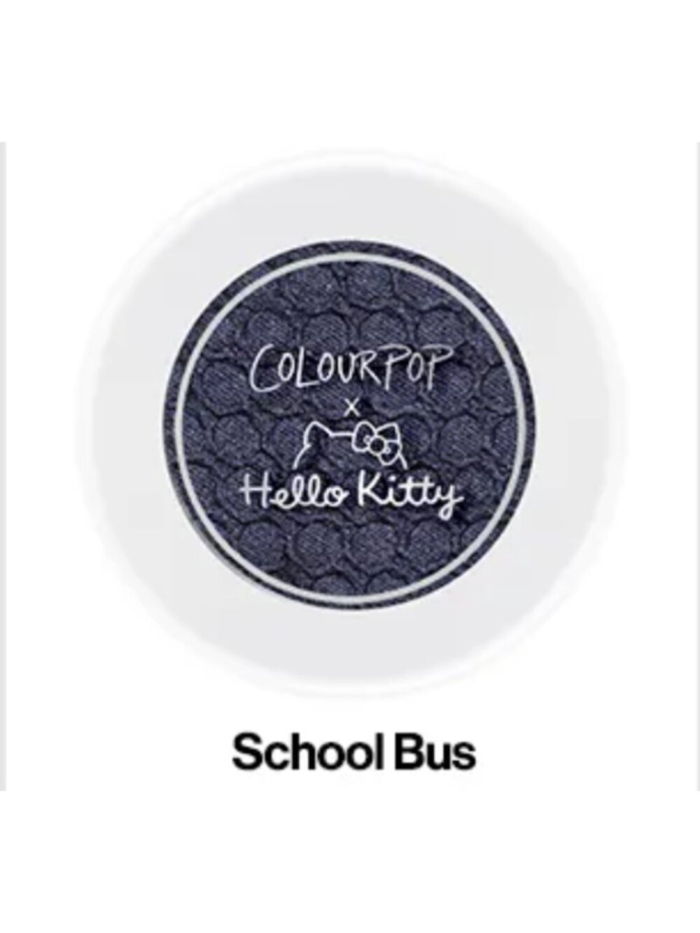 NWOT COLOURPOP Hello Kitty School Bus Blue Super Shock Eyeshadow (DAMAGED)